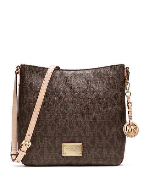 michael kors large jet set messenger bag macys|MICHAEL Michael Kors Signature Jet Set North South Travel .